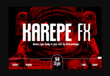 Karepe Fx Font Karepe Fx Font Poster 1