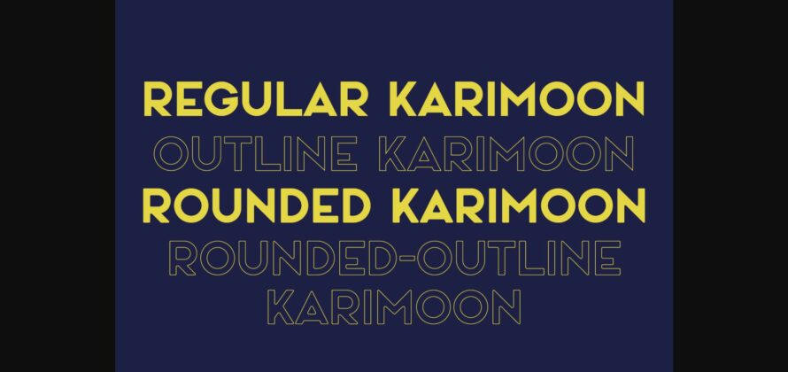 Karimoon Font Poster 8