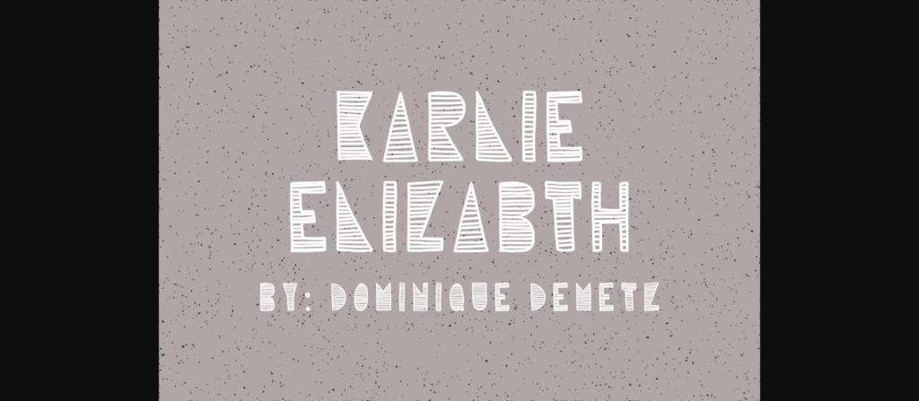 Karlie Elizabeth Font Poster 1