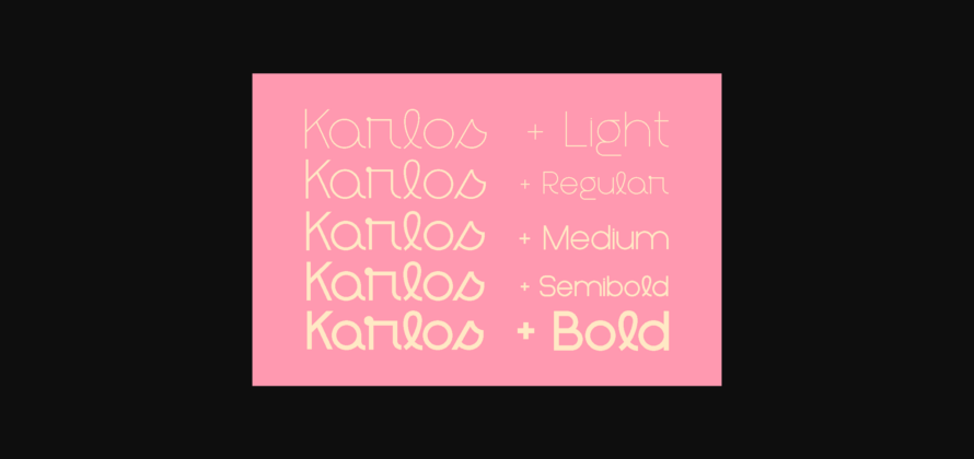 Karlos Font Poster 9