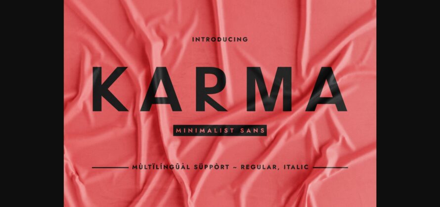Karma Font Poster 3