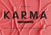 Karma Font Poster 1