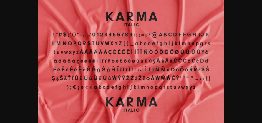 Karma Font Poster 8