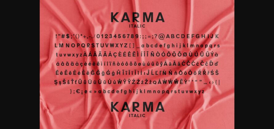 Karma Font Poster 8