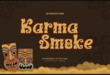 Karma Smoke Font Poster 1