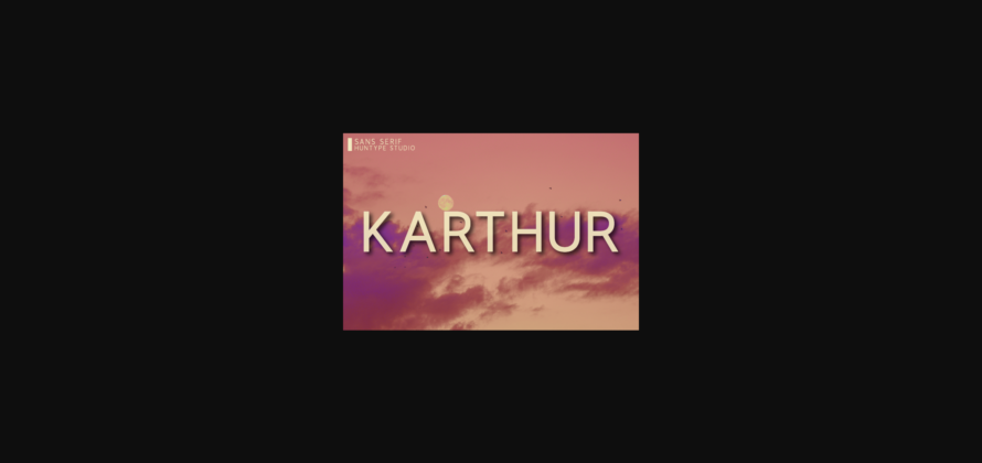 Karthur Font Poster 3