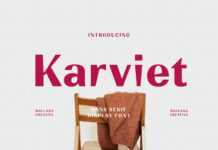 Karviet Font Poster 1