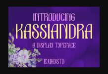 Kassiandra Font Poster 1