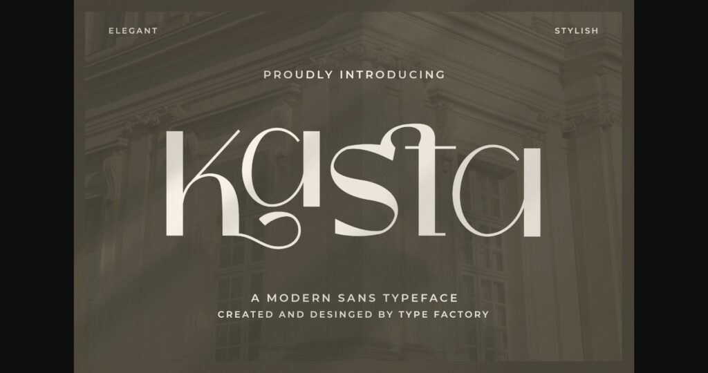 Kasta Font Poster 3