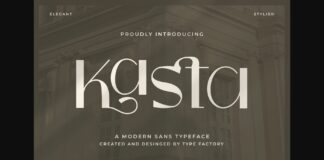 Kasta Font Poster 1