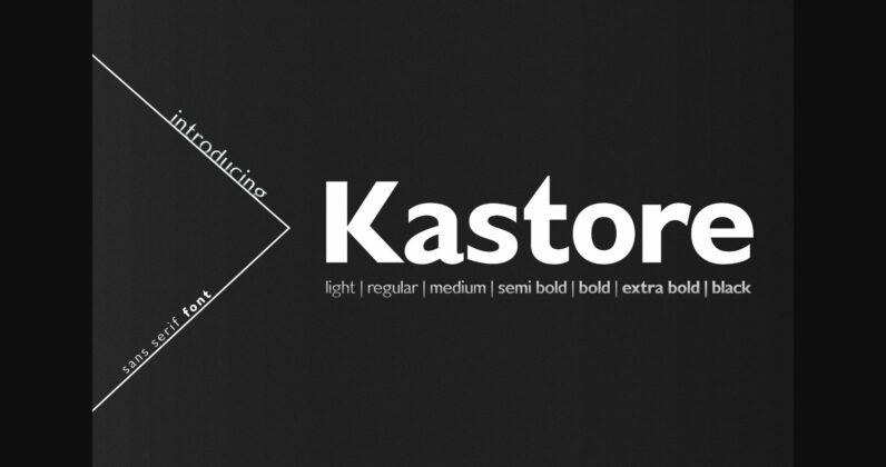 Kastore Font Poster 3