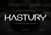 Kastury Font Poster 1