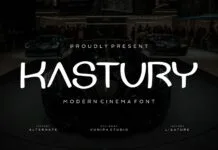 Kastury Font Kastury Font Poster 1