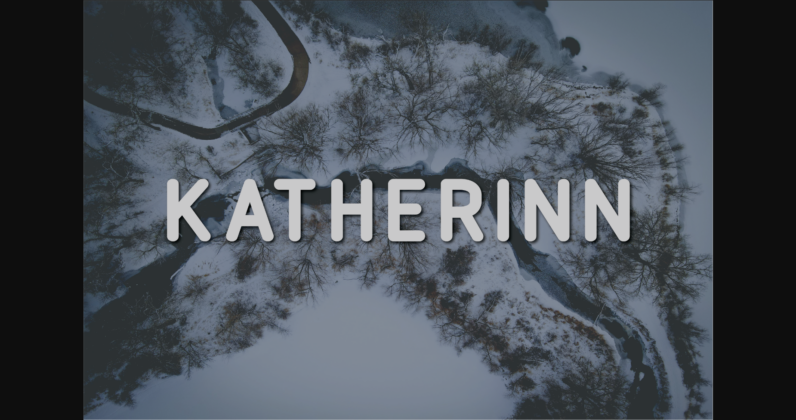 Katherinn Font Poster 3