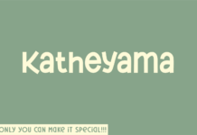 Katheyama Font Poster 1