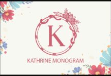 Kathrine Monogram Font Poster 1