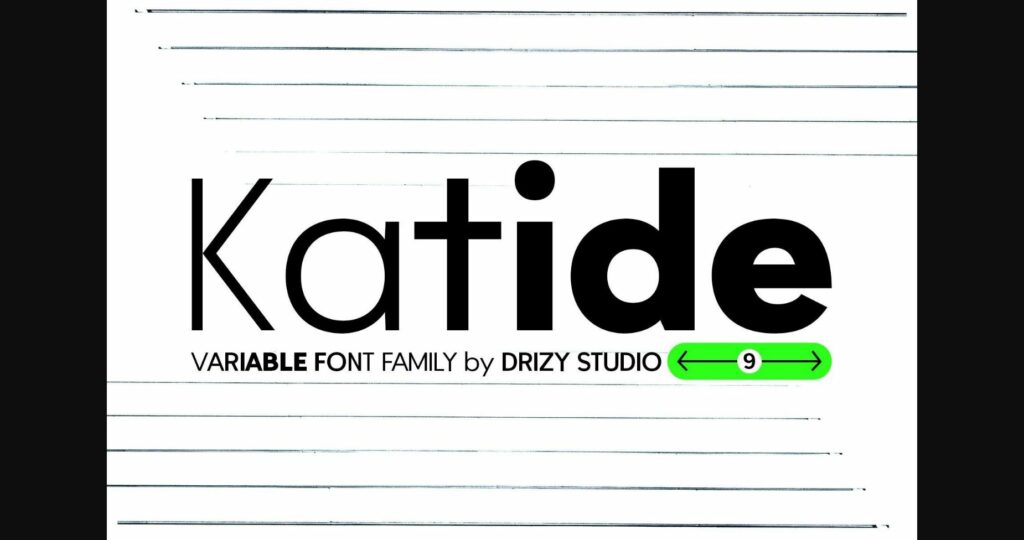Katide Font Poster 3