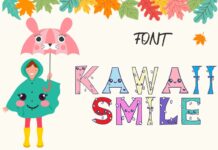 Kawaii Smile Font Poster 1