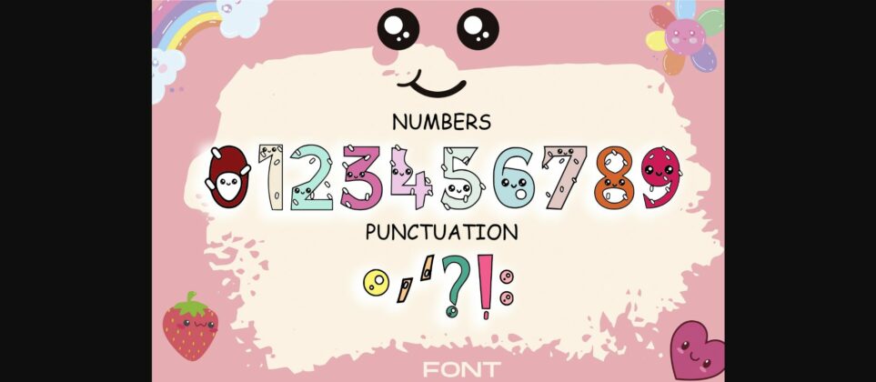 Kawaii Smile Font Poster 5