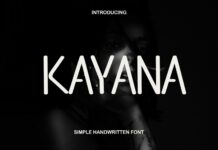 Kayana Font Poster 1