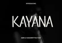Kayana Font Kayana Font Poster 1