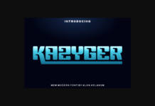 Kazyger Font Poster 1