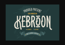 Kebroon Font Poster 1