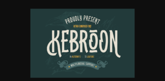 Kebroon Font Poster 1