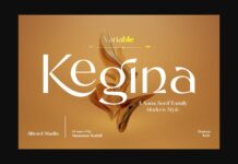 Kegina Font Poster 1