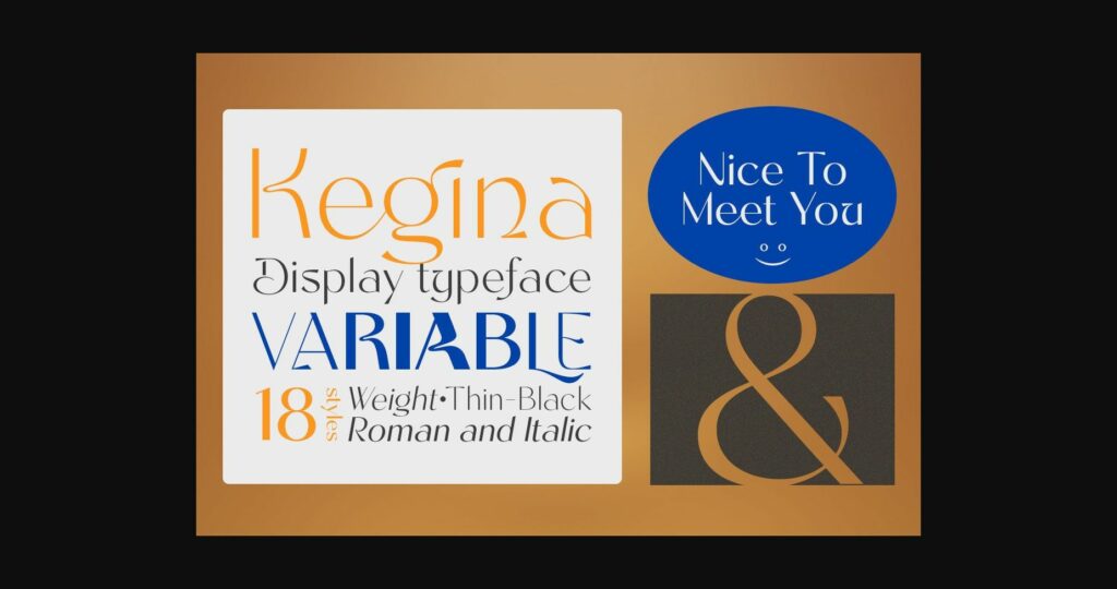 Kegina Font Poster 8