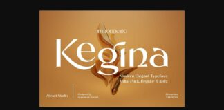 Kegina Font Poster 1