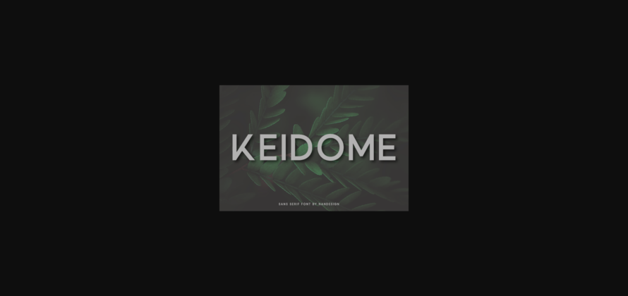 Keidome Font Poster 3