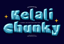 Kelali Chunky Font Poster 1