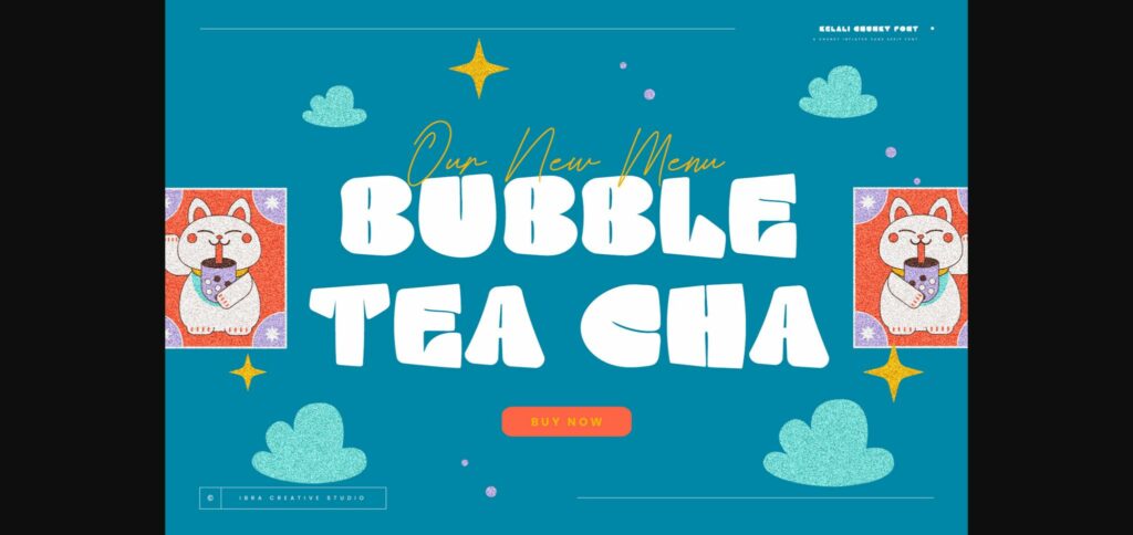 Kelali Chunky Font Poster 4