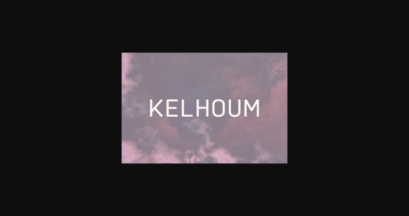 Kelhoum Font Poster 3