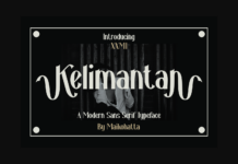 Kelimantan Font Poster 1