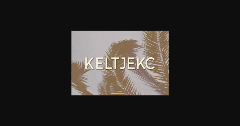 Keltjekc Font Poster 3