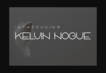 Kelvin Nogue Font Poster 1