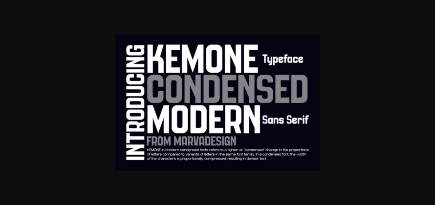 Kemone Font Poster 3