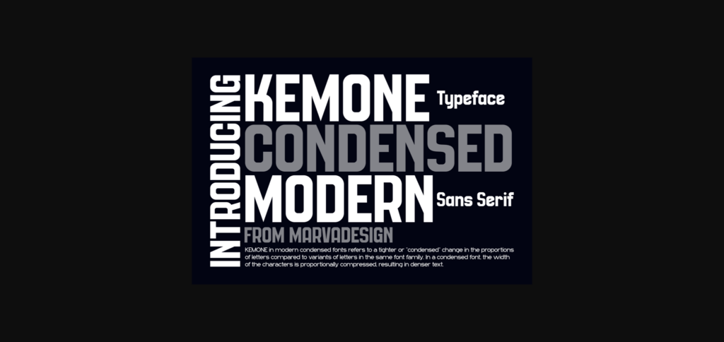 Kemone Font Poster 1