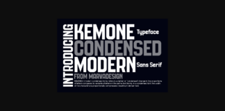 Kemone Font Poster 1
