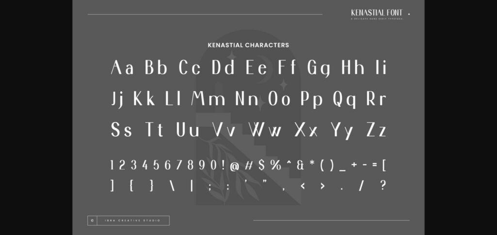 Kenastial Font Poster 5