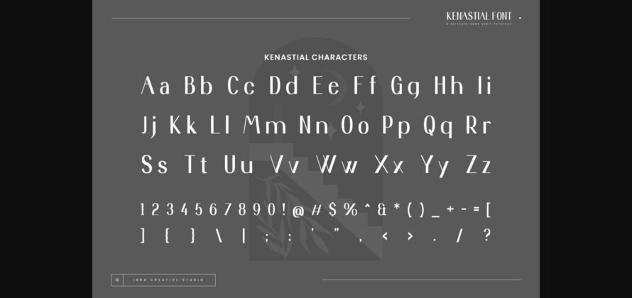 Kenastial Font Poster 5