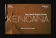 Kencana Font Poster 1