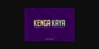 Kenga Kaya Font Poster 1