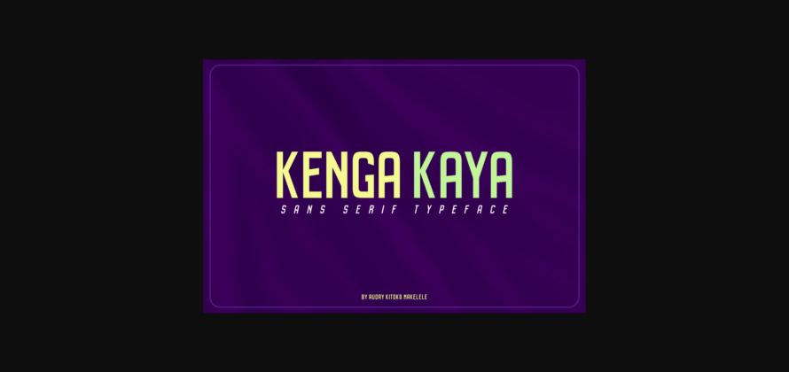 Kenga Kaya Font Poster 1