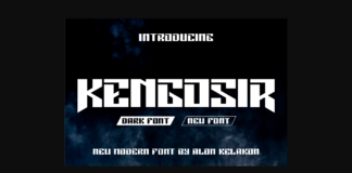 Kengosir Font Poster 1