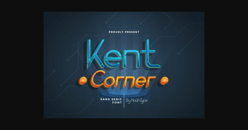 Kent Corner Font Poster 3