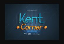 Kent Corner Font Poster 1