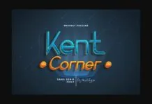 Kent Corner Font Poster 1